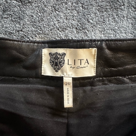 LITA by Ciara Leather Pants - Picture 3 of 6